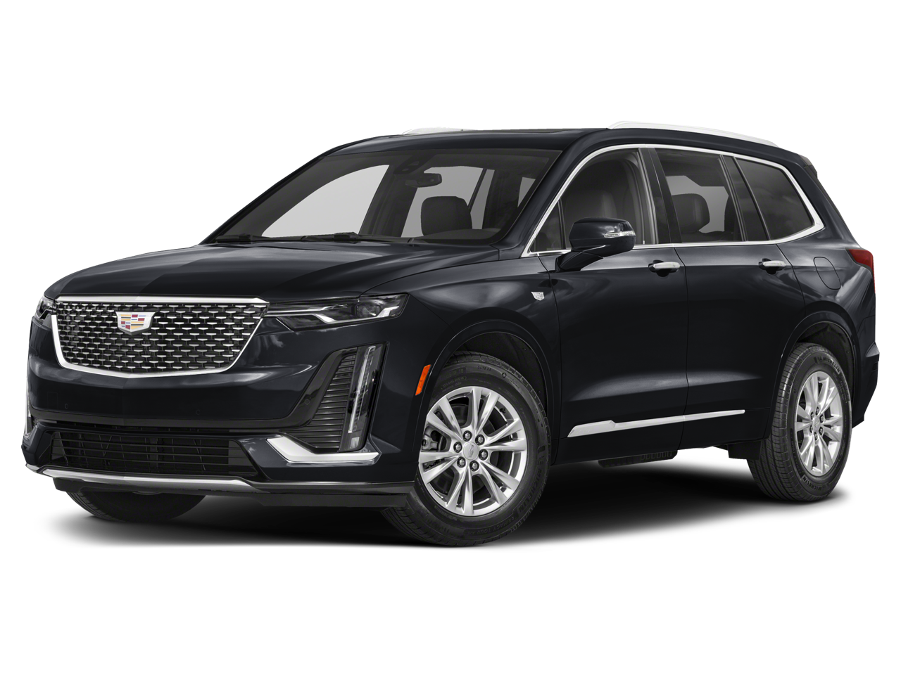2024 Cadillac XT6 Luxury in Crystal White Tricoat — front three-quarter view