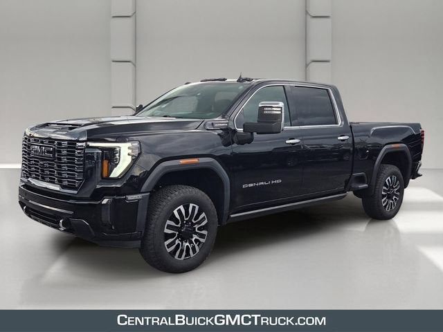 2024 GMC Sierra 2500 HD Denali Ultimate in Onyx Black — front three-quarter view