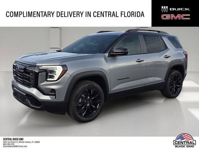 2026 GMC Terrain Elevation in Sterling Metallic — front three-quarter view