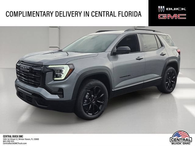 2026 GMC Terrain Elevation in Sterling Metallic — front three-quarter view