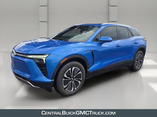 2024 Chevrolet Blazer EV LT in Riptide Blue Metallic — front three-quarter view