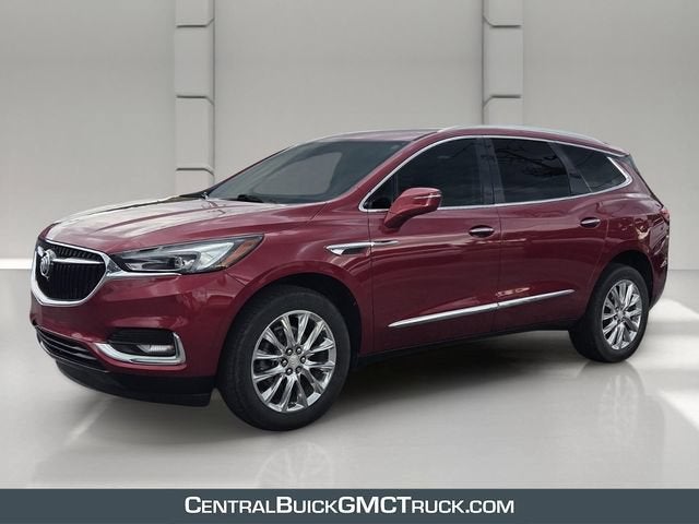 2021 Buick Enclave Essence in Includes Pitch Dark Night Lower Exterior Accent Color.) — front three-quarter view