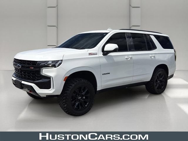 2023 Chevrolet Tahoe Z71 in Summit White — front three-quarter view