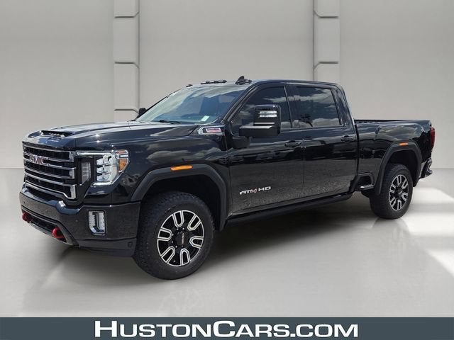 2021 GMC Sierra 2500 HD AT4 in Onyx Black — front three-quarter view
