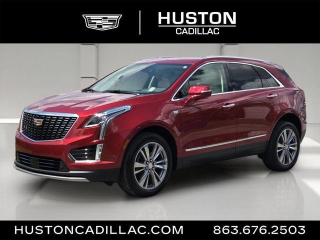 2026 Cadillac XT5 Premium Luxury in Radiant Red Tintcoat — front three-quarter view