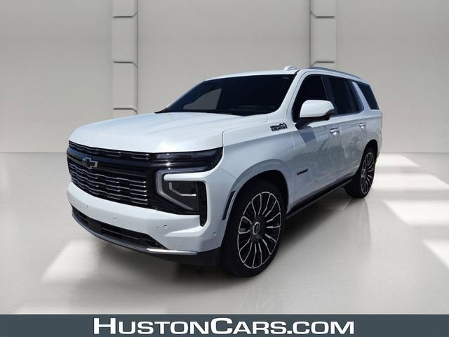 2026 Chevrolet Tahoe High Country in Polar White Tricoat — front three-quarter view