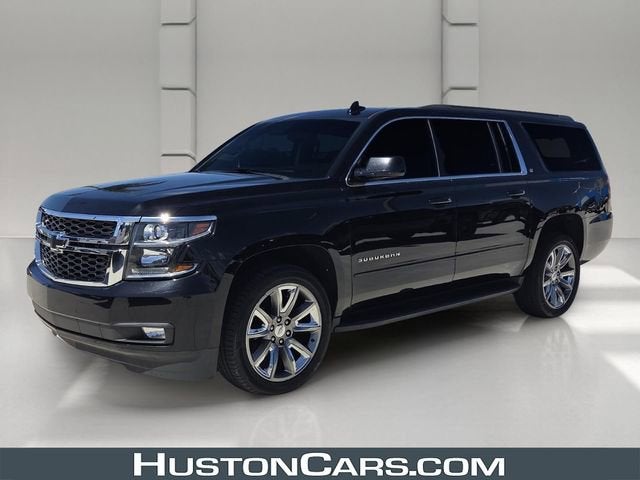 2018 Chevrolet Suburban LT in Black — front three-quarter view