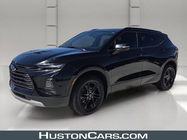 2021 Chevrolet Blazer LT in Black — front three-quarter view