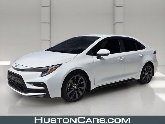 2024 Toyota Corolla SE in Ice Cap White — front three-quarter view