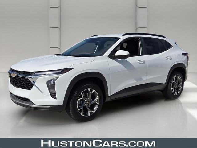 2024 Chevrolet Trax LT in Summit White — front three-quarter view