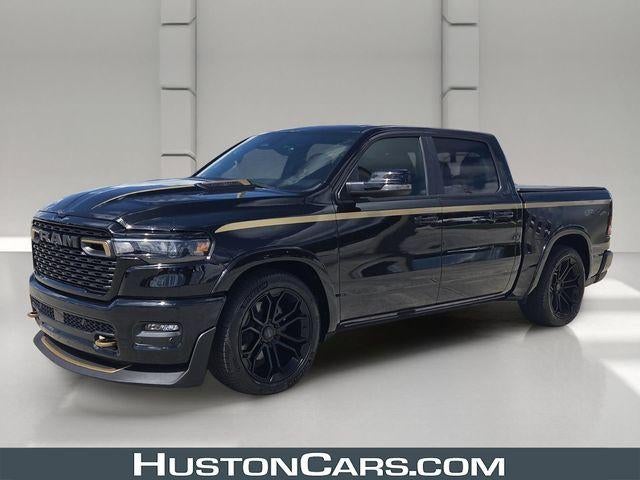 2026 RAM 1500 Big Horn 4x4 Crew Cab 5'7" Box in Diamond Black Crystal Pearlcoat — front three-quarter view